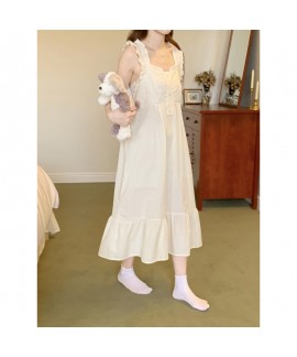 2025 Korean-Style Sweetheart Square Neck Lace Trim Camisole Pajama Set