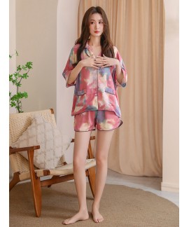 Taylor Swift Lover Pajamas Ice Silk Short Sleeve S...