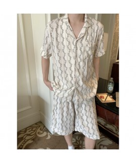 Sweet Pastoral Floral Lace Camisole Loungewear Set – Summer Homewear Dress & Shorts for Girls