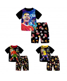 Cristiano Ronaldo Cartoon Short-Sleeve Summer Outf...