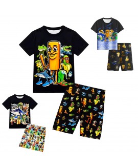 Tung Tung Sahur Shanhaijing Kids Pajama Set Summer...