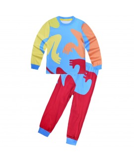 Poppy Playtime 4 Kids Pajama Set Long-Sleeved 2-Piece Loungewear Outfit for Boys and Girls Cartoon Home Clothes for Ages 6–14