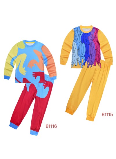 Poppy Playtime 4 Kids Pajama Set Long-Sleeved 2-Piece Loungewear Outfit for Boys and Girls Cartoon Home Clothes for Ages 6–14