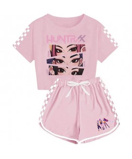 Stitch Unisex Kids Cartoon T-Shirt & Shorts Summer Sports Pajama Set (2-Piece)