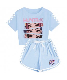 Stitch Unisex Kids Cartoon T-Shirt & Shorts Summer Sports Pajama Set (2-Piece)