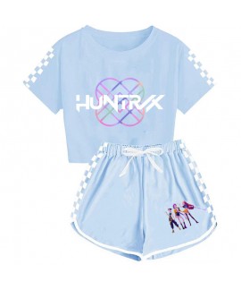 K-pop Demon Hunter Girls' Crop Top and Shorts Pajama Set K-pop Demon Hunter Girls' Crop Top and Shorts Pajama Set