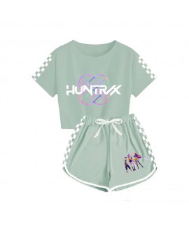 K-pop Demon Hunter Girls' Crop Top and Shorts Pajama Set K-pop Demon Hunter Girls' Crop Top and Shorts Pajama Set