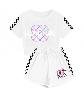 K-pop Demon Hunter Girls' Crop Top and Shorts Pajama Set K-pop Demon Hunter Girls' Crop Top and Shorts Pajama Set