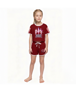 K-pop Demon Hunter T-shirt And Shorts Sports Pajam... K-pop Demon Hunter T-shirt And Shorts Sports Pajam...