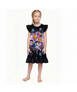 K-pop Demon Hunter Nightdress Cute Anime Style Paj...