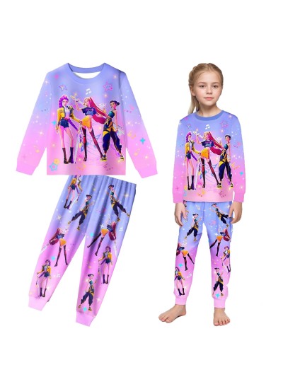 K-pop Demon Hunter"Starlight Idol Demon"Girls Sleepwear Pajamas K-pop Demon Hunter"Starlight Idol Demon"Girls Sleepwear Pajamas