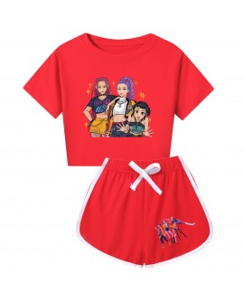 K-pop Demon Hunter "Starlight Idol Squad" Short-Sleeve & Shorts Pajama Set K-pop Demon Hunter "Starlight Idol Squad" Short-Sleeve & Shorts Pajama Set