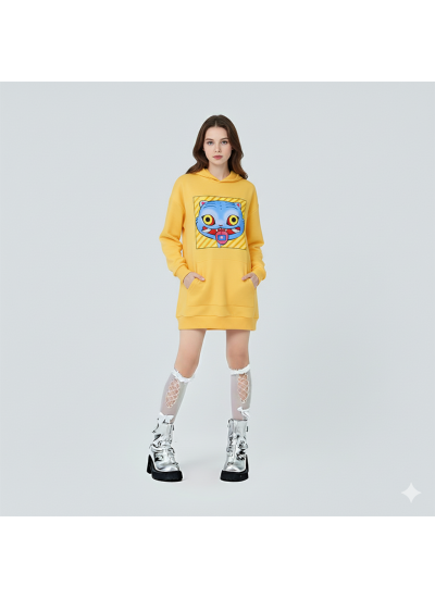 K-pop Demon Hunter Zoey "Hypno-Cat" Hoodie Dress