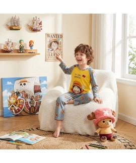 Kids Pajamas Set Long Sleeve Boys Girls Cartoon Dr...