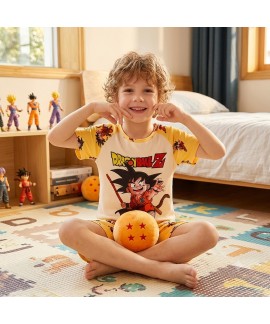 Cartoon Kids Pajama Set Short Sleeve Summer Soft 1...