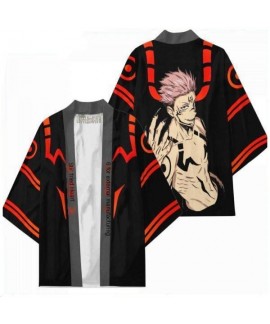Jujutsu Kaisen Digital Print Japanese Kimono Cardi...
