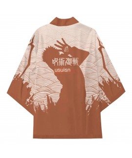 Jujutsu Kaisen Digital Print Japanese Kimono Cardigan Pajama Robe for Women – Anime Cosplay Loungewear