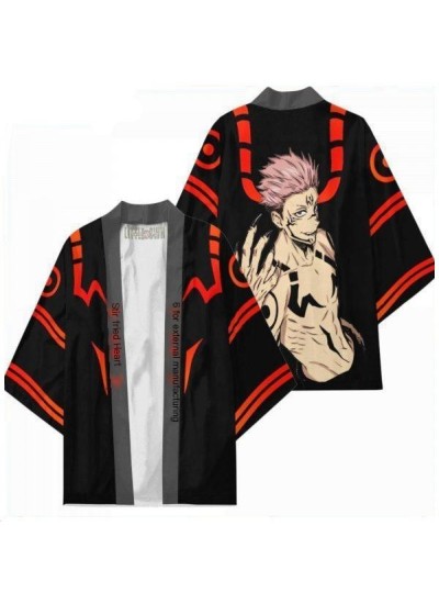 Jujutsu Kaisen Digital Print Japanese Kimono Cardigan Pajama Robe for Women – Anime Cosplay Loungewear
