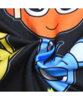 Sprunki Incredibox Boys' 2-Piece Pajama Set - Soft Polyester Short Sleeve & Shorts Loungewear for Kids