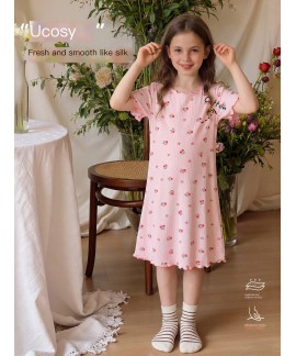 Summer Ice Silk Pajamas for Girls | Lightweight Co...