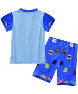 Sprunki Incredibox Kids Pajama Set 2-Piece Short Sleeve Summer Loungewear for Boys Girls 3-8 Years