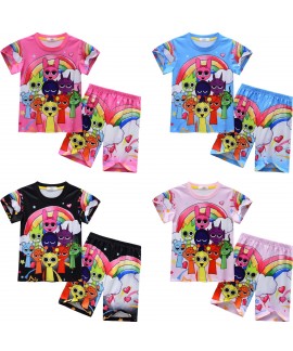 Kids Summer Short Sleeve Pajama Set - Sprunki Incr...
