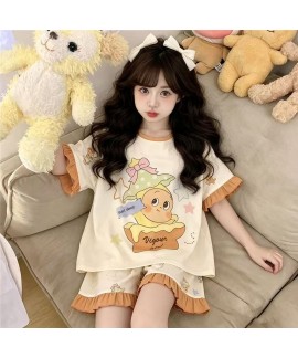 Cloud Cotton Kids Pajama Set Short Sleeve Shorts C...