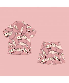 Jujutsu Kaisen Pajamas for Women: Cotton Anime Sleepwear Set with Iconic Characters