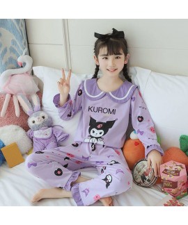 100% Cotton Kids Pajama Set – Breathable Cartoon Princess Sleepwear for Girls Ages 3-8