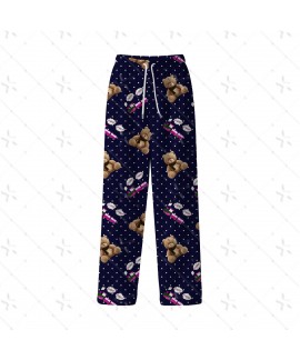 Kpop Demon Hunter RUMI Pajama Pants – Milk Silk Cartoon Straight Leg Lounge Pants for Women