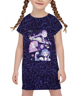 K-pop Demon Hunter Cartoon Print Nightgown – Sof...