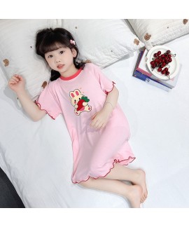 Girls Modal Sleep Dress Summer Kids Pajamas Cute C...