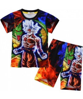 Dragon Ball Print Kids Pajama Set - Ultra-Soft Pol...
