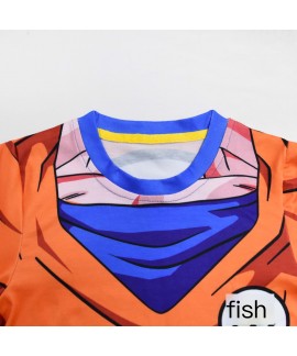 Dragon Ball Boys Long Sleeve Pajama Set – Cotton-Blend Kids Sleepwear 2-Piece (110-150)