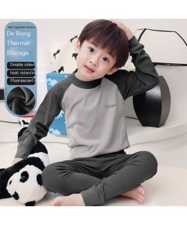 Naruto Boys Thermal Pajama Set - Winter Fleece Lon...