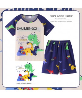 Kids Naruto Pajamas Set Summer Short Sleeve Boys Girls Cartoon Loungewear 8-16 Years