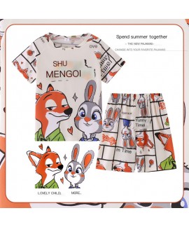 Kids Naruto Pajamas Set Summer Short Sleeve Boys Girls Cartoon Loungewear 8-16 Years
