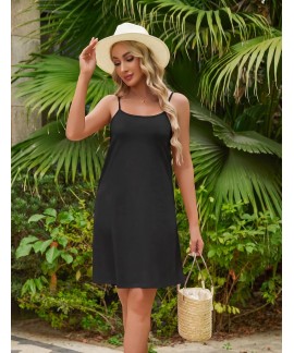Cotton Nightgowns for Women 2 Pack Sleeveless Sleep Shirts Soft Chemise