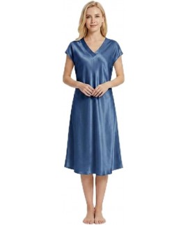 100% Mulberry Silk Nightgown for Women – 19 Momm...