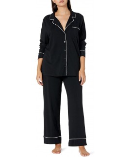 Long Sleeve Cotton Modal Pajama Set for Women – Soft Loungewear with Full-Length Bottom