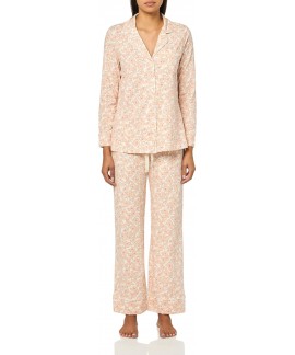 Long Sleeve Cotton Modal Pajama Set for Women – Soft Loungewear with Full-Length Bottom