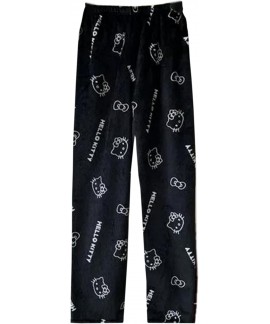 Kawaii Flannel Pajama Pants for Women - Anime Cart...