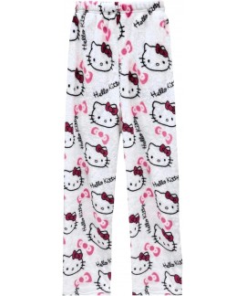Kawaii Flannel Pajama Pants for Women - Anime Cartoon Christmas Sleepwear with Elastic Waist