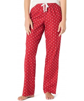 Brushed Flannel Women's Relaxed-Fit Pajama Sleep P...