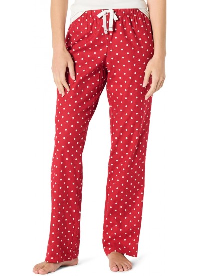 Brushed Flannel Women's Relaxed-Fit Pajama Sleep Pant with Drawstring