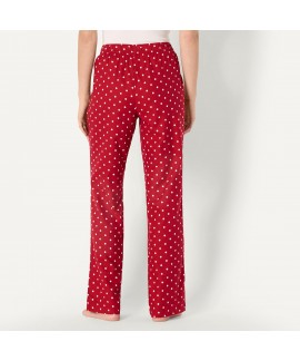 Brushed Flannel Women's Relaxed-Fit Pajama Sleep Pant with Drawstring