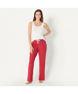 Brushed Flannel Women's Relaxed-Fit Pajama Sleep Pant with Drawstring