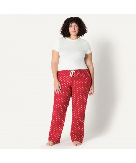 Brushed Flannel Women's Relaxed-Fit Pajama Sleep Pant with Drawstring