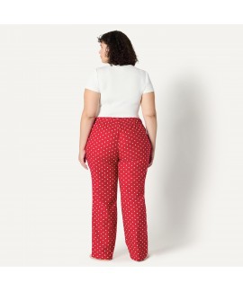 Brushed Flannel Women's Relaxed-Fit Pajama Sleep Pant with Drawstring