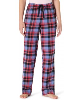 Brushed Flannel Women's Relaxed-Fit Pajama Sleep Pant with Drawstring